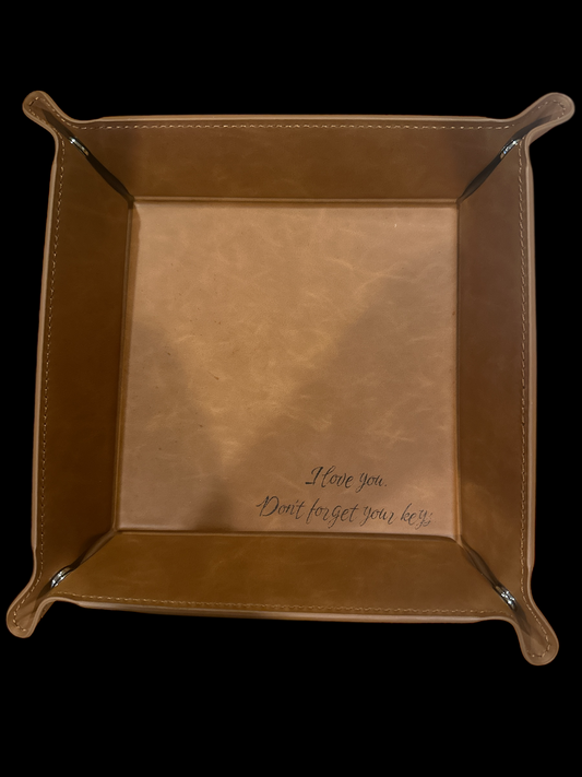 Leather Valet Tray – Personalized Catch-All for Everyday Essentials