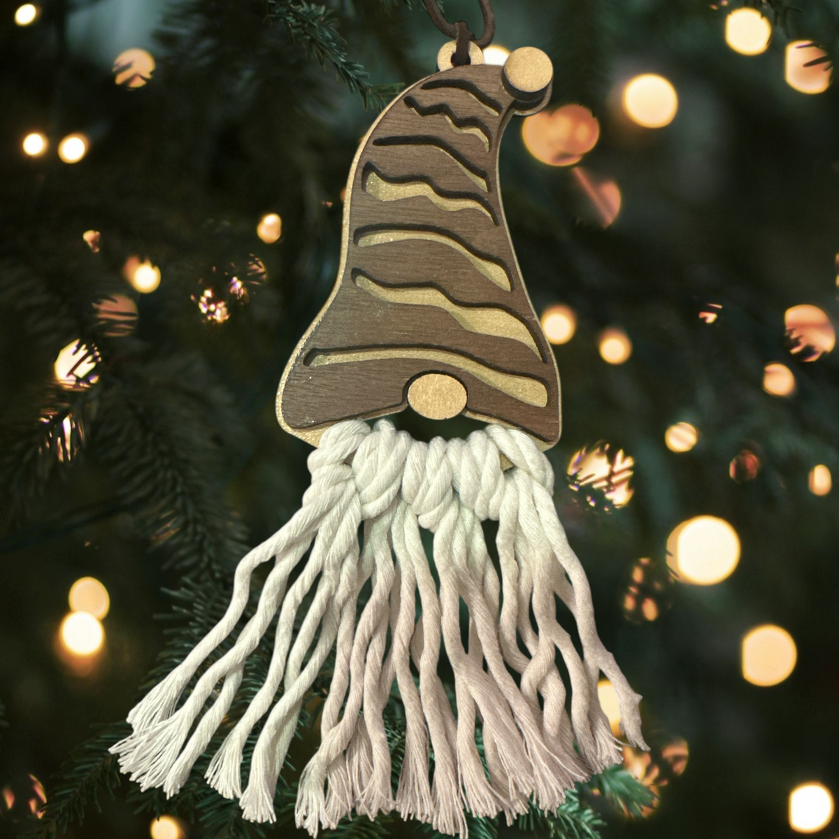 Gnome Santa Ornament
