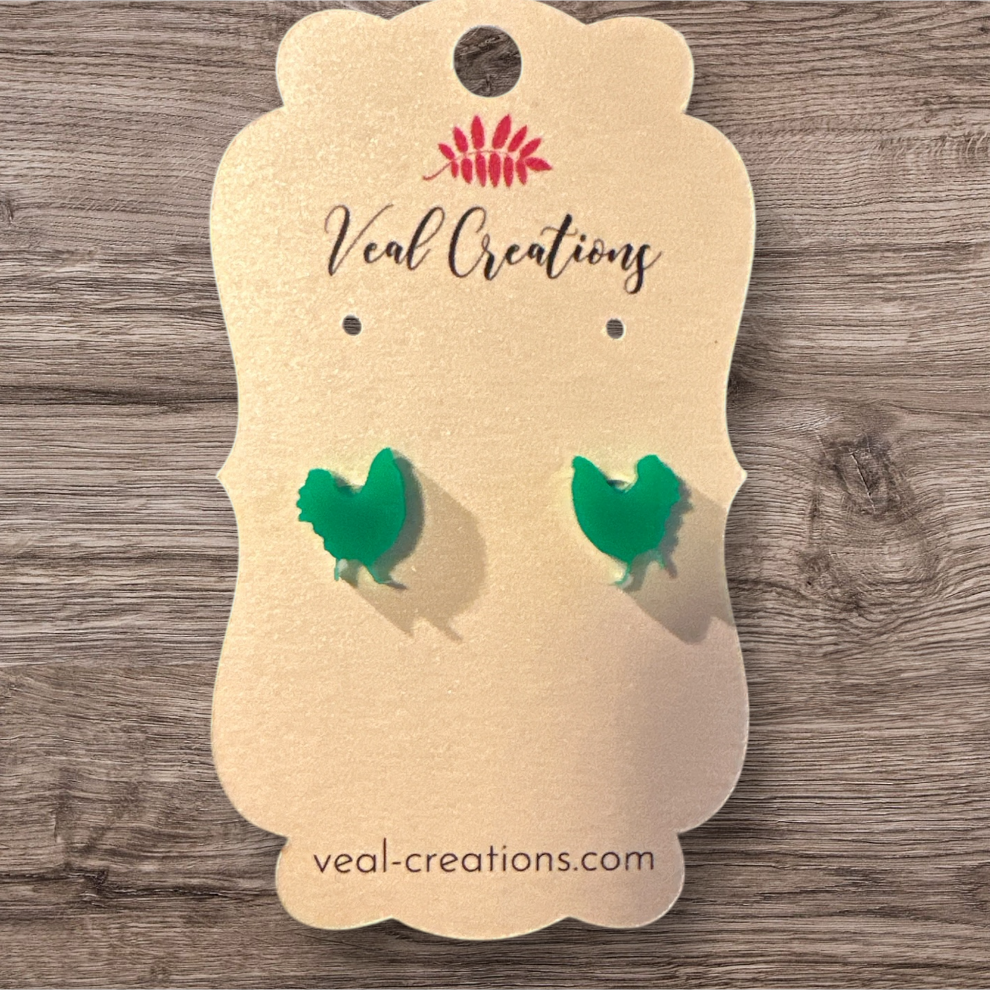 Show Ring Chic β Chicken Acrylic Earrings