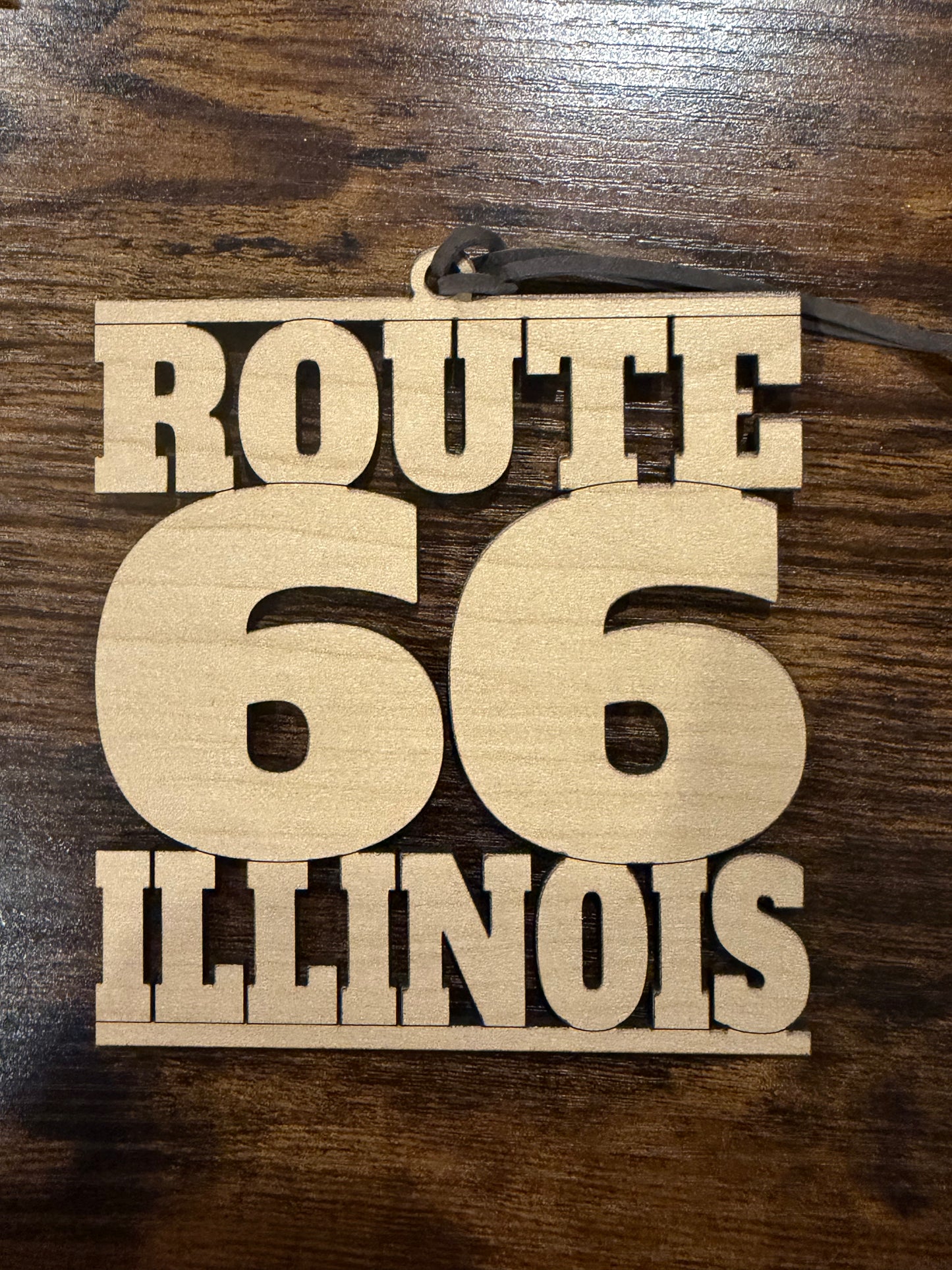 Route 66 Ornament Hometown Collection (Illinois or Bloomington, IL Options Available)