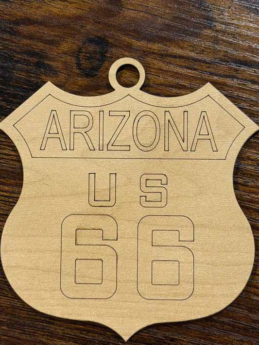 Route 66 Arizona Ornament | Scenic Travel Keepsake