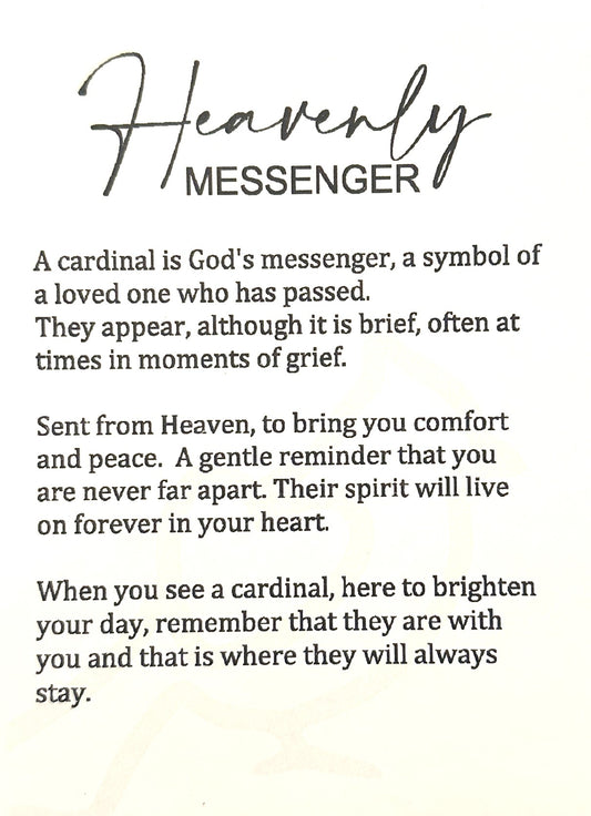 Heavenly Messenger – Cardinal Story Card Ornament