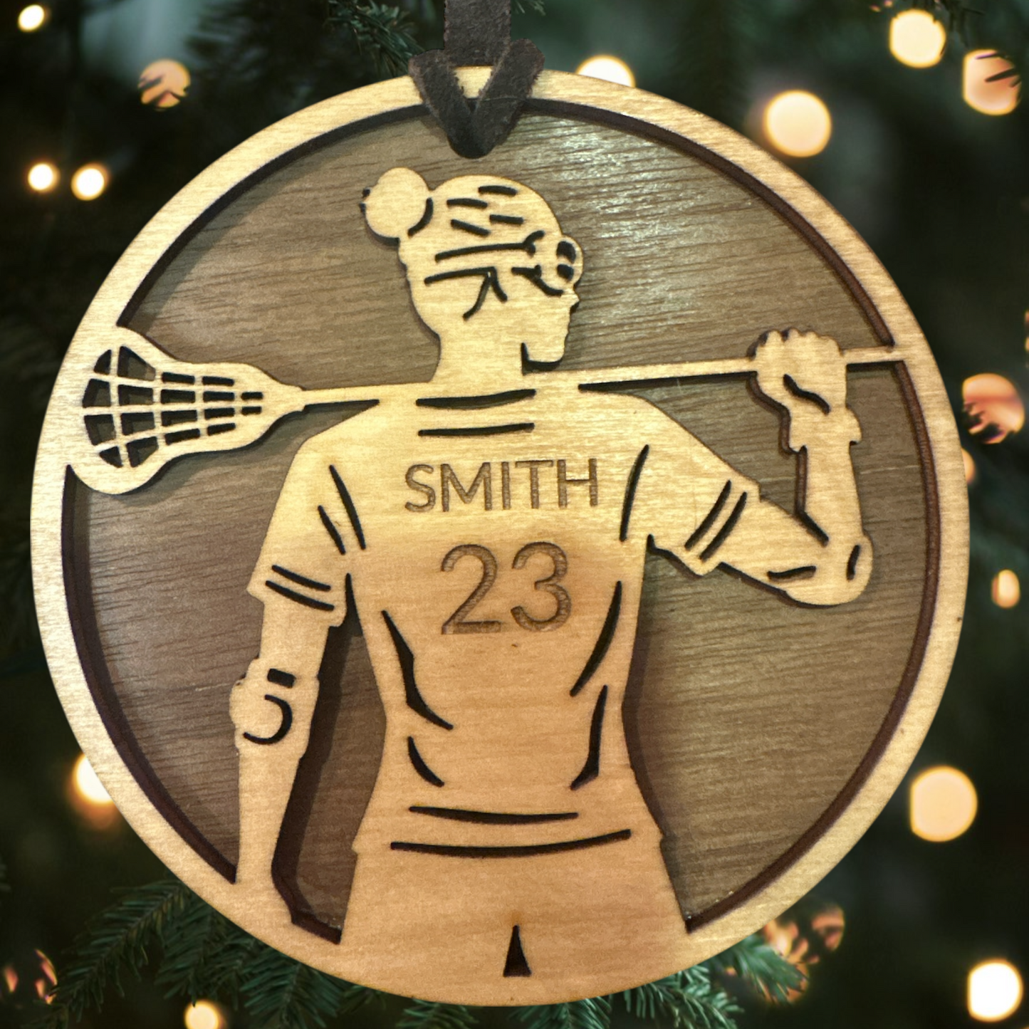 Sports Collection - Custom Engraved LaCrosse Ornament