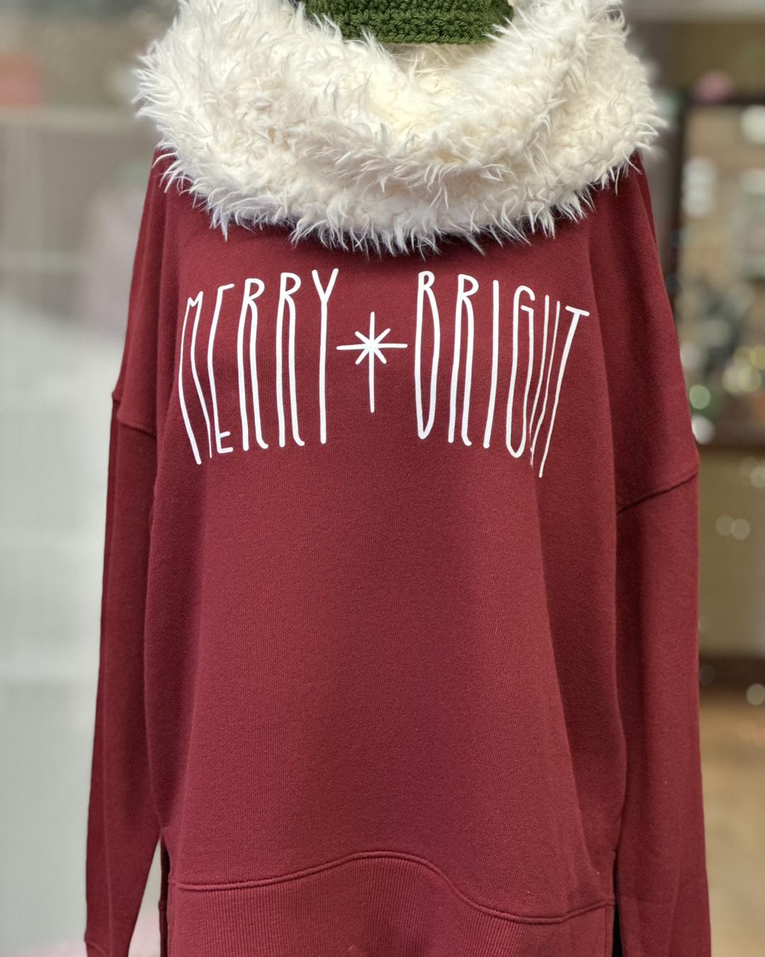 Merry & Bright Red Sweatshirt