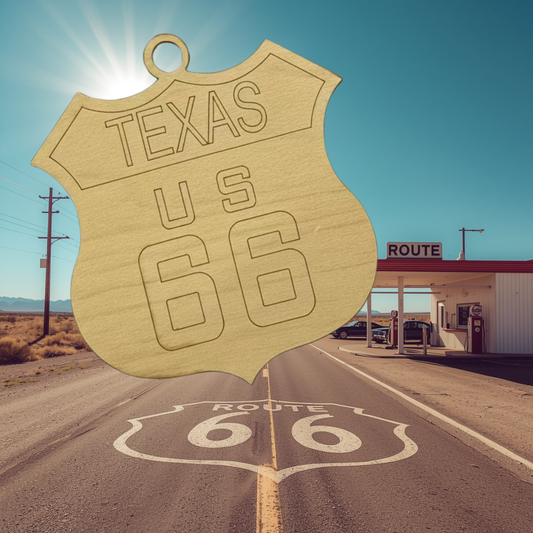 Route 66 Texas Ornament | Travel Keepsake
