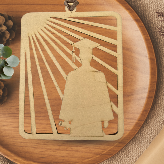 Story Card Collection - The Graduate Journey - Graduation Ornament 2026 – Wooden Keepsake Gift, Story Collection Graduate Ornament