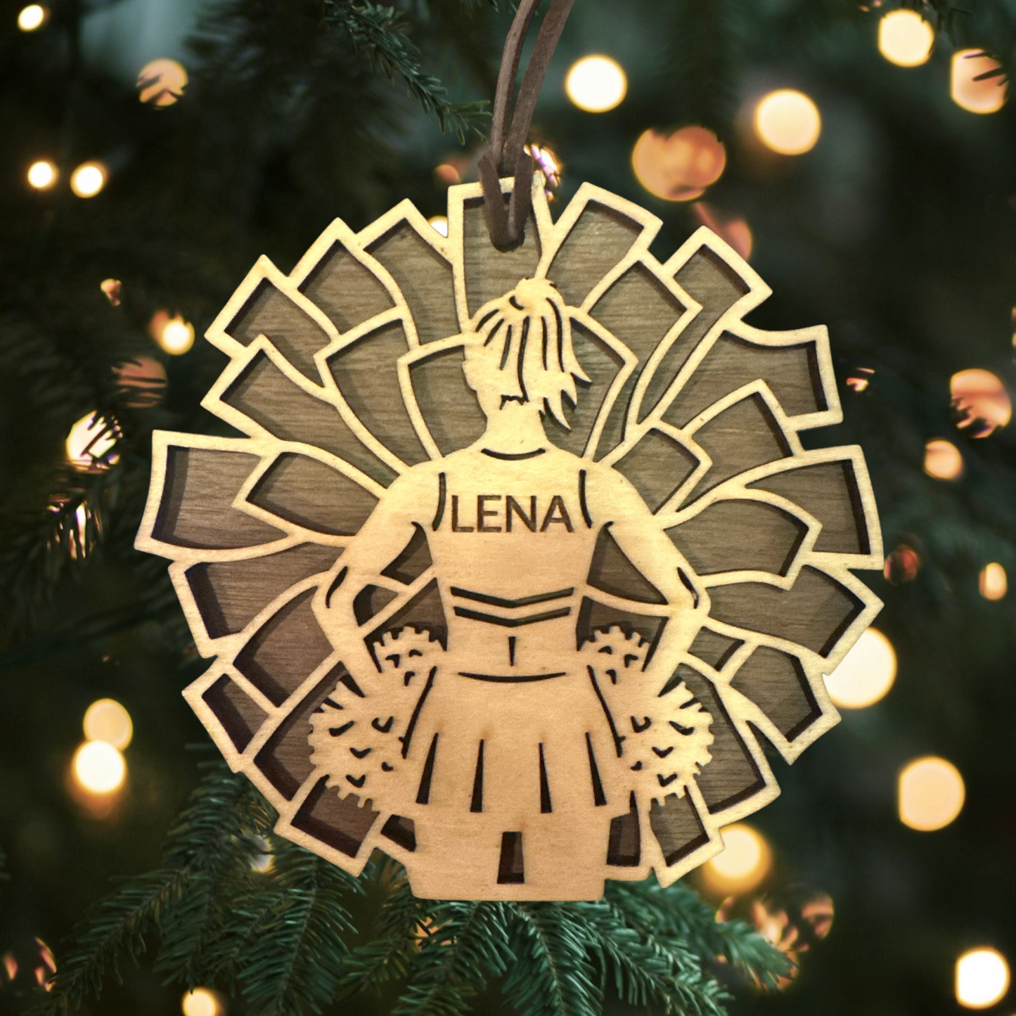 Sports Collection - Custom Engraved Cheerleading Ornament
