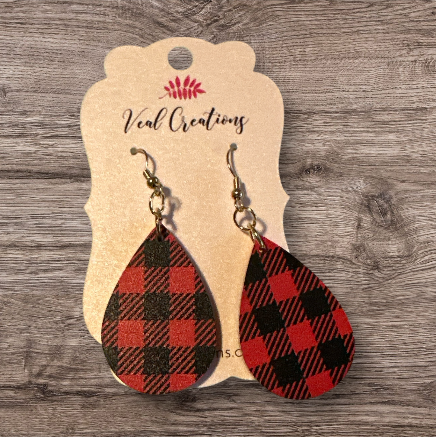 Buffalo Plaid Acrylic Earrings