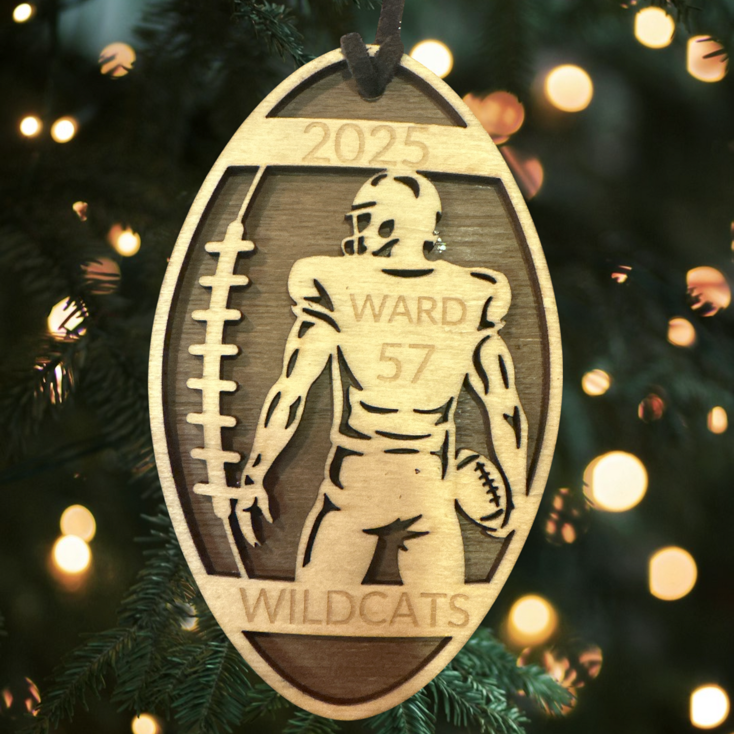 Sports Collection - Custom Engraved Football Ornament