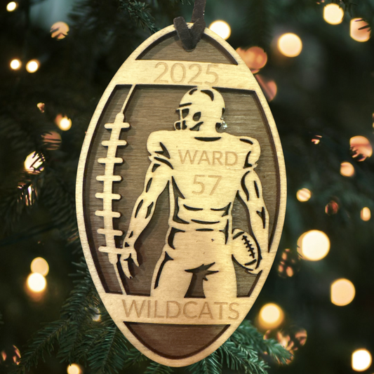 Sports Collection - Custom Engraved Football Ornament