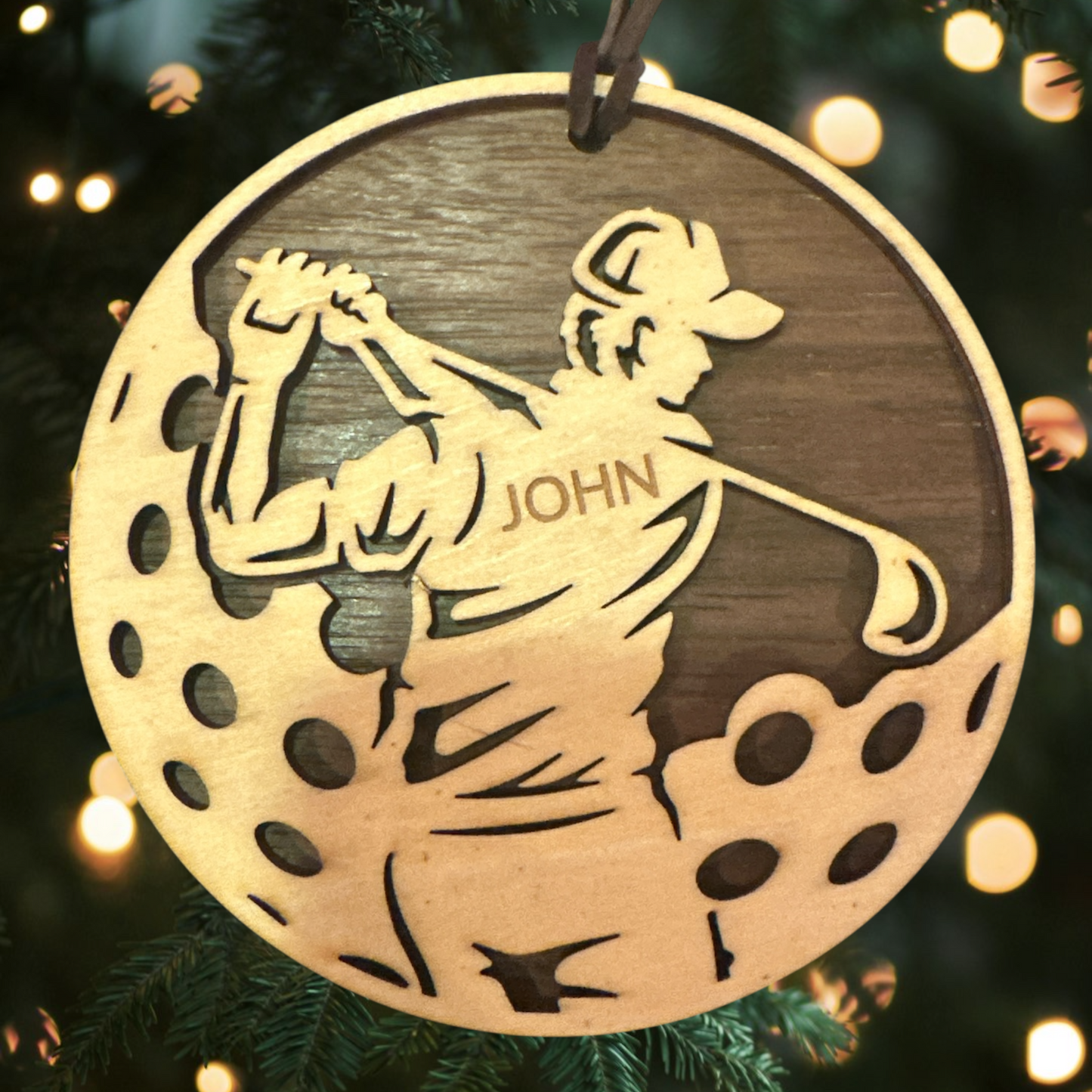 Sports Collection - Custom Engraved Golf Ornament