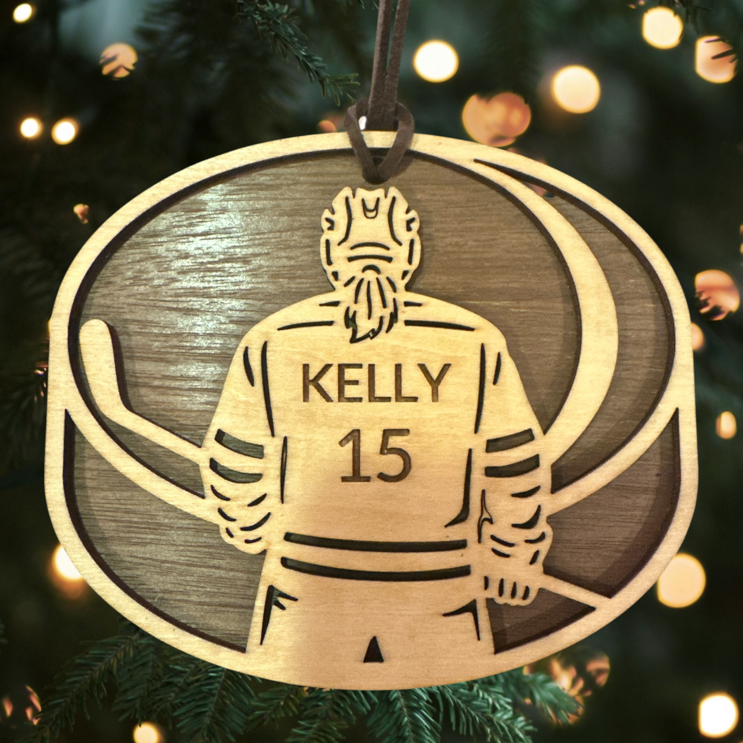 Sports Collection - Custom Engraved Hockey Ornament