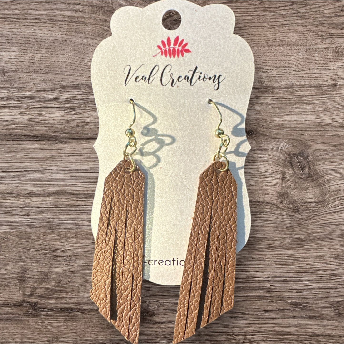 Dark Brown Fringe Earrings