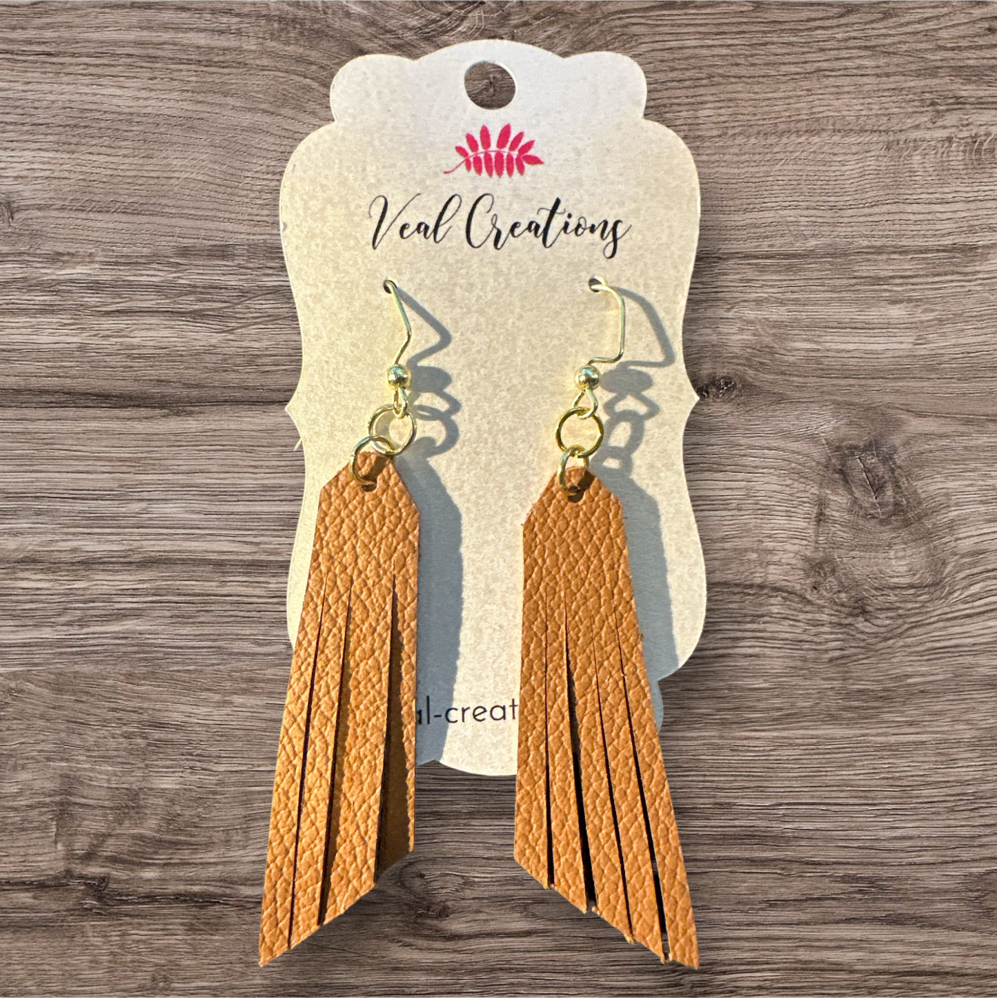 Light Brown Fringe Earrings