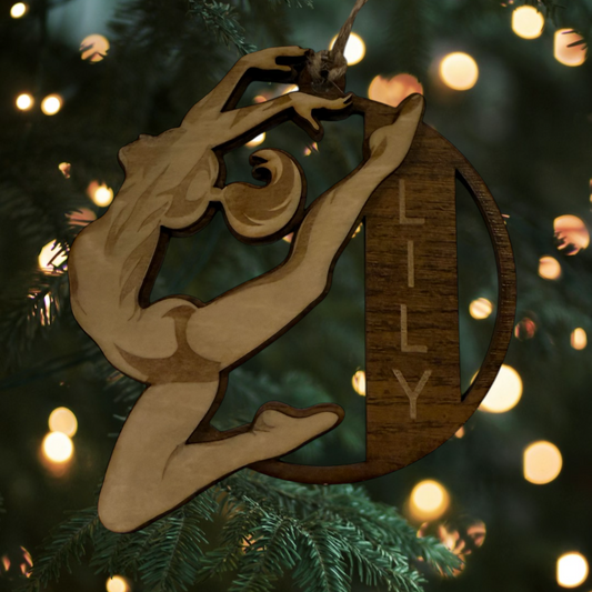 Sports Collection - Custom Engraved Gymnastics Ornament