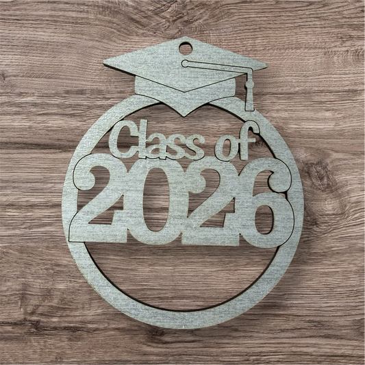 Class of 2026 Graduation Ornament – Personalized Wooden Keepsake