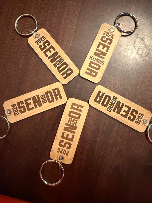 Custom Senior Keychain 2026 | Personalized Graduation Gift