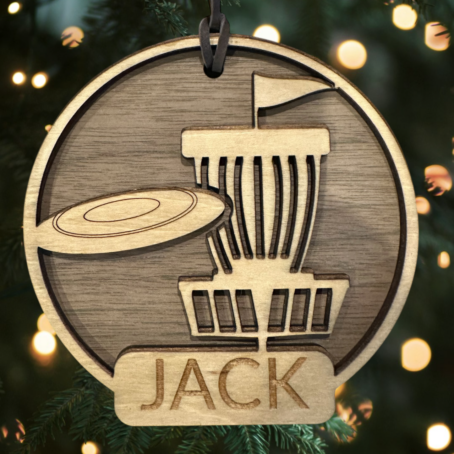 Sports Collection - Custom Engraved  Disc Golf Ornament