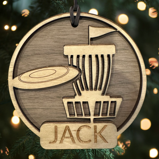 Sports Collection - Custom Engraved  Disc Golf Ornament