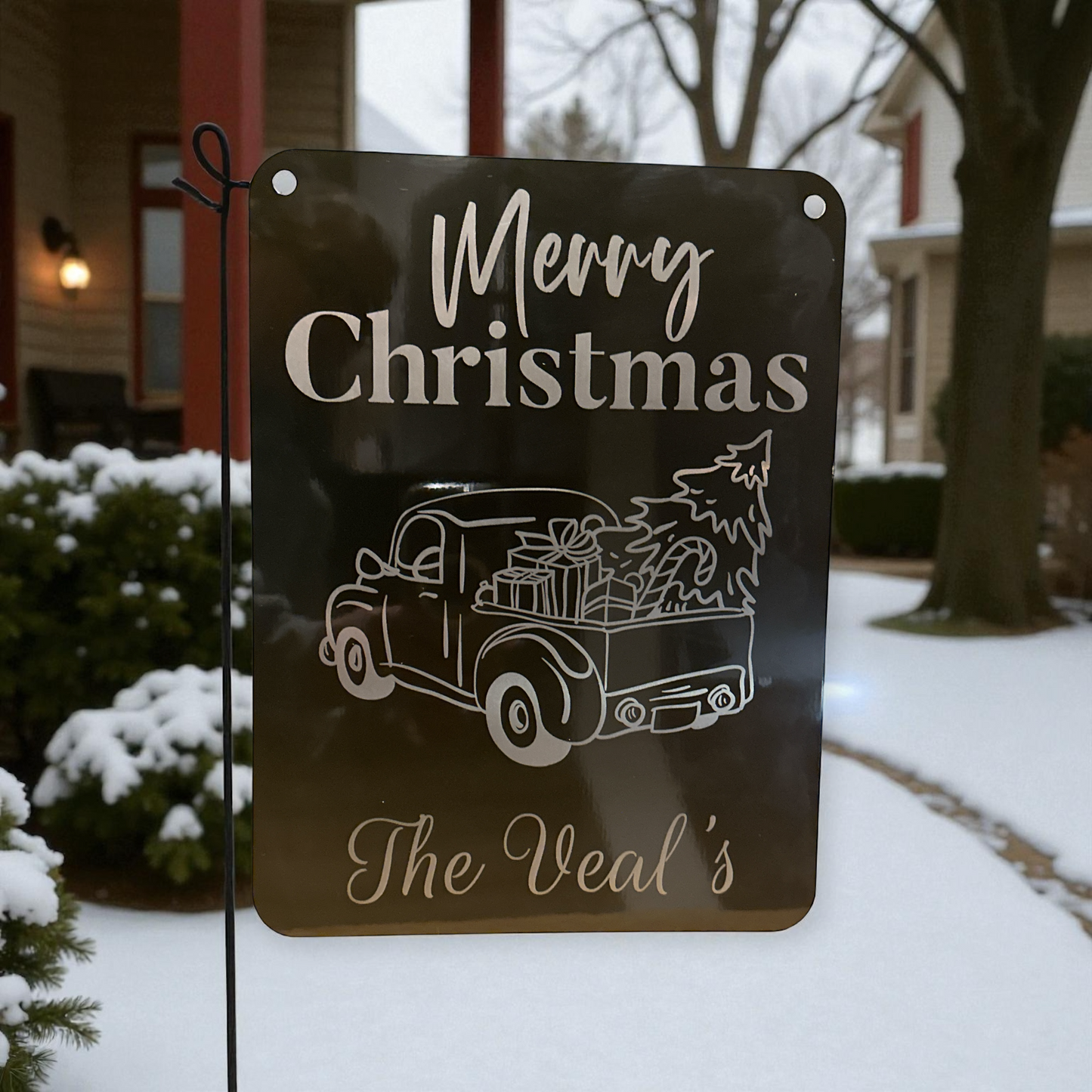 Holiday Custom Aluminum Garden Signs