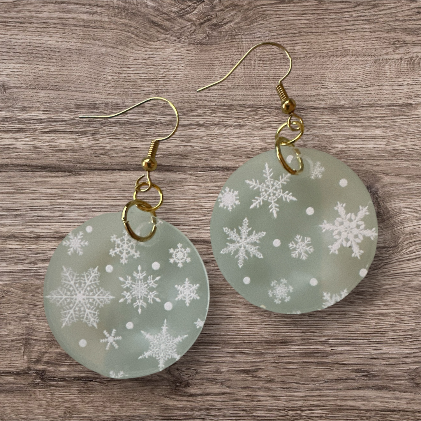 Acrylic Snowflake Earrings