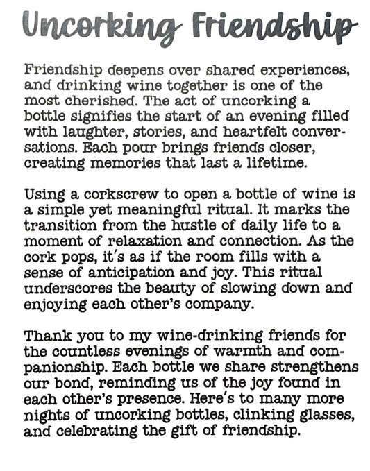 Uncorking Friendship – Story Card Ornament