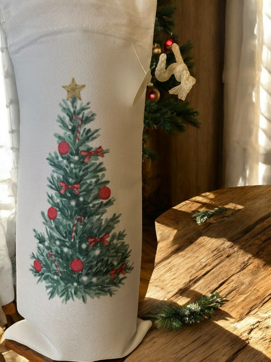 Christmas Tree Holiday Wine Bag