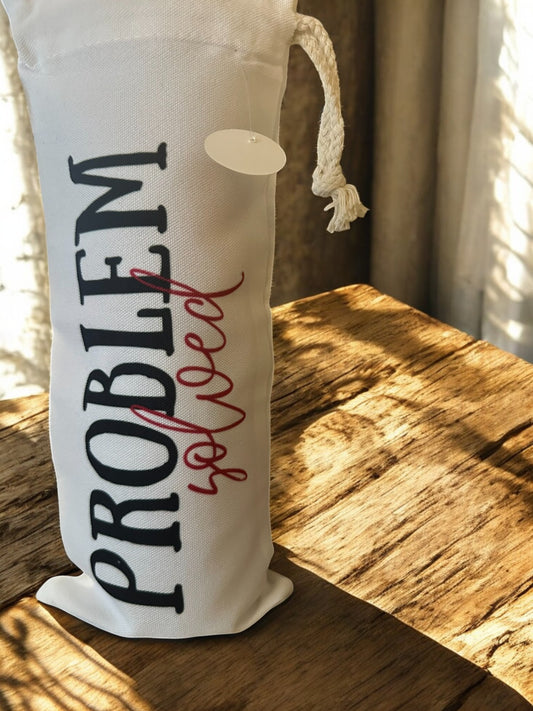 Problem Solved" Wine Gift Bag