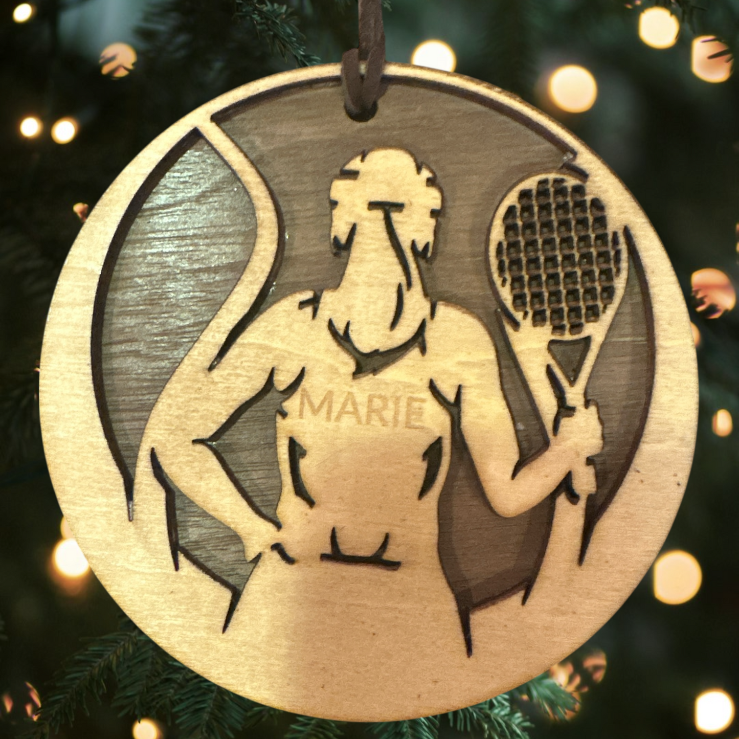 Sports Collection - Custom Engraved Tennis Ornament