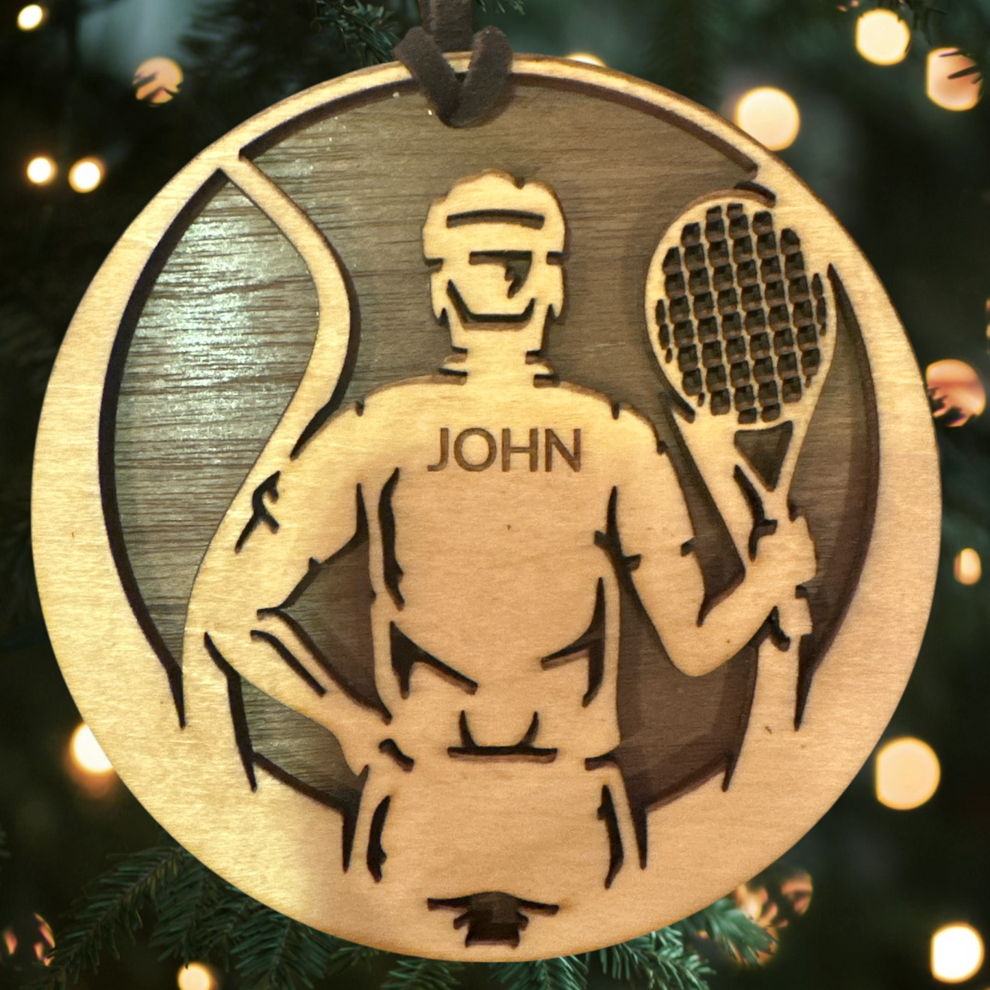 Sports Collection - Custom Engraved Tennis Ornament