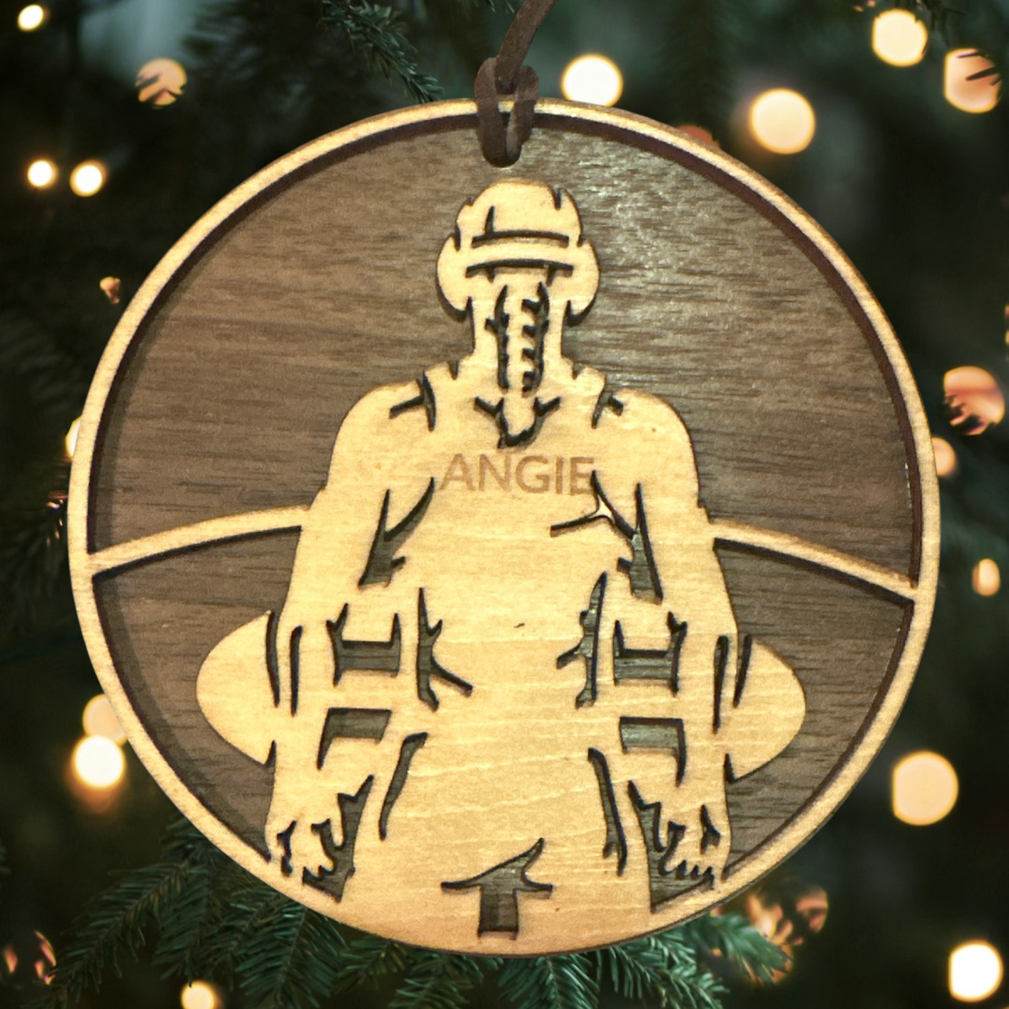 Sports Collection - Custom Engraved Wrestling Ornament