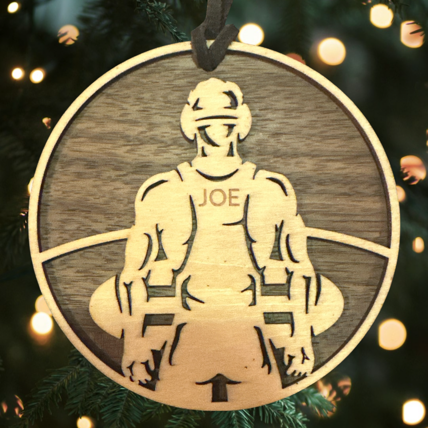 Sports Collection - Custom Engraved Wrestling Ornament