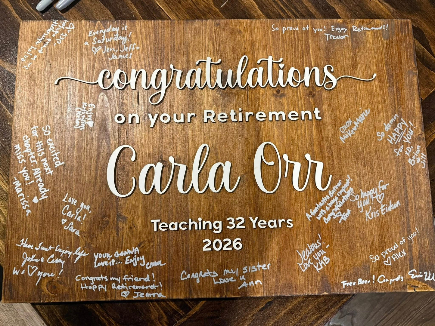 Custom Memory Board | Personalized Signature Keepsake