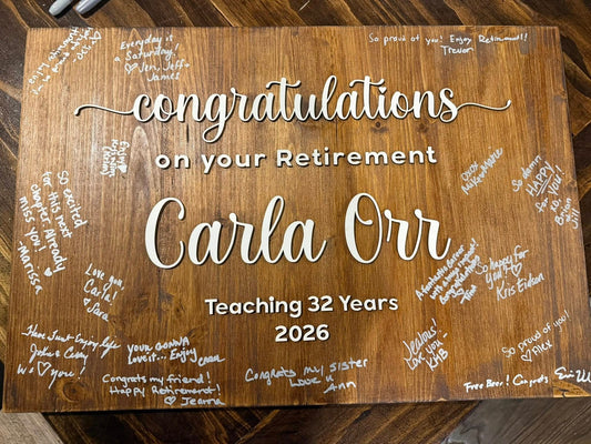 Custom Memory Board | Personalized Signature Keepsake