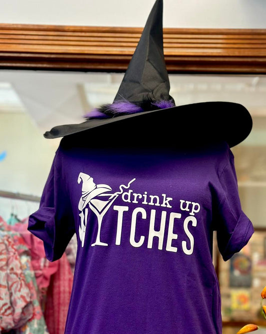 Drink Up Witches Purple Tshirt