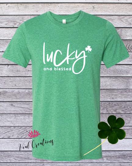 Lucky & Blessed St. Patricks Day Shirt