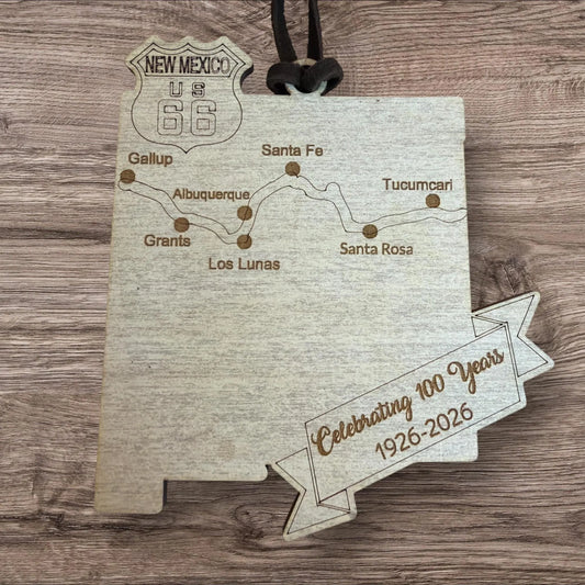New Mexico Route 66 Centennial Ornament | Celebrating 100 Years (1926–2026)